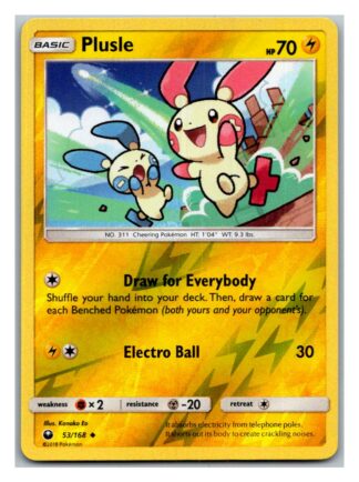 Plusle 53/168 Celestial Storm (Reverse Holo) (Exc Condition)