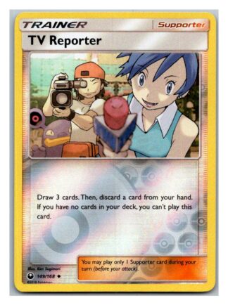 TV Reporter 149/168 Celestial Storm (Reverse Holo) (Exc Condition)