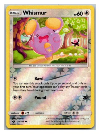 Whismur 116/168 Celestial Storm (Reverse Holo) (Exc Condition)
