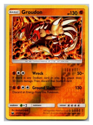 Groudon 81/168 Celestial Storm (Reverse Holo) (Exc Condition)