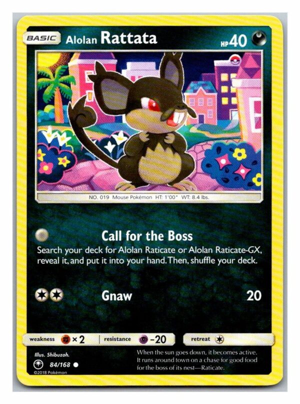 Alolan Rattata 84/168 Celestial Storm (Common) (Exc Condition)