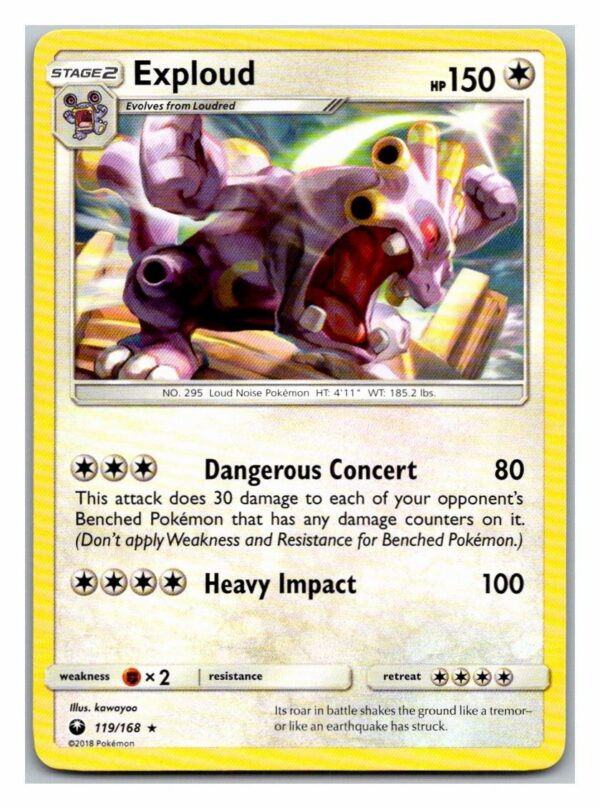 Exploud 119/168 Celestial Storm (Rare) (Exc Condition)