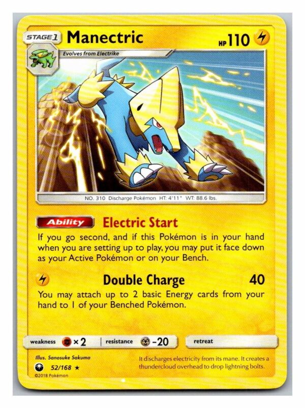 Manectric 52/168 Celestial Storm (Rare) (Exc Condition)