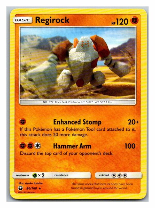 Regirock 80/168 Celestial Storm (Rare) (Exc Condition)