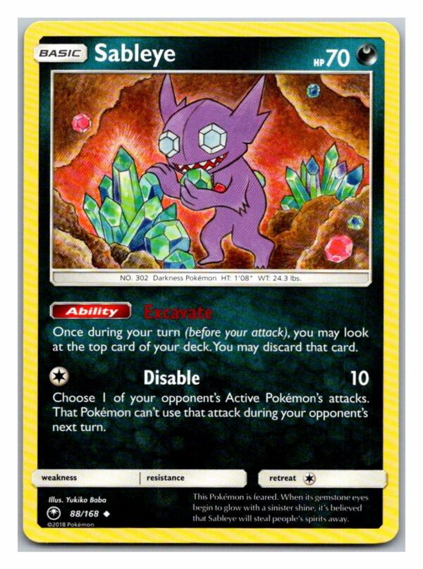 Sableye 88/168 Celestial Storm (Uncommon) (Exc Condition)