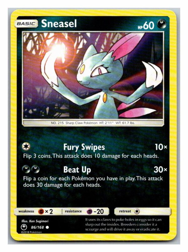Sneasel 86/168 Celestial Storm (Common) (Exc Condition)