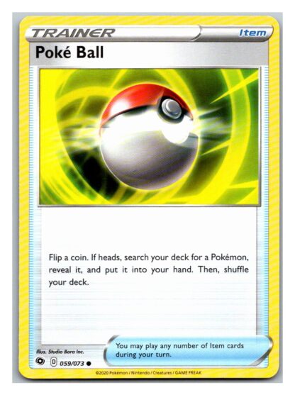 Poke Ball 59/73 Champion's Path (Common) (Exc Condition)