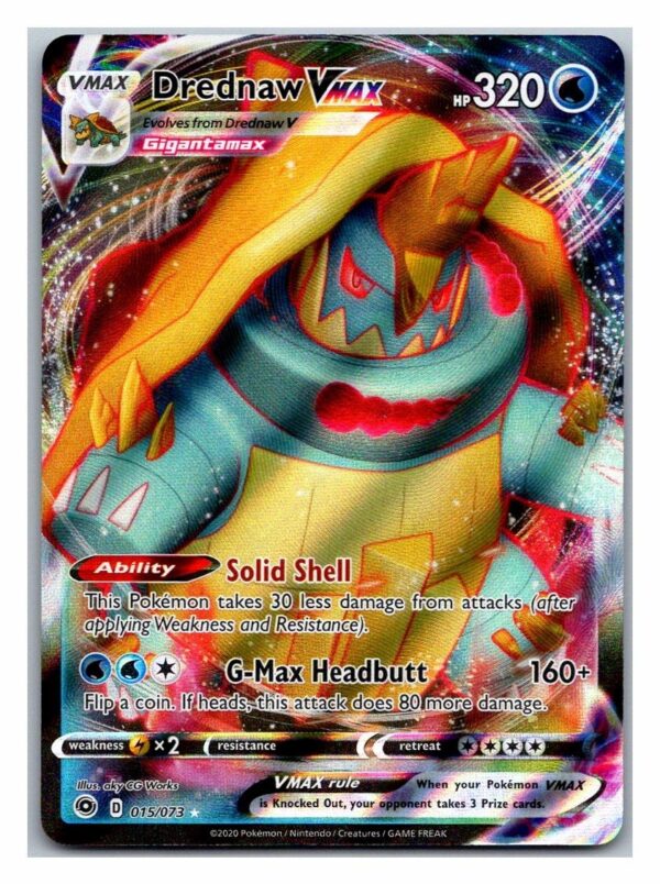 Drednaw VMax 15/73 Champion's Path (Ultra Rare) (Exc Condition)