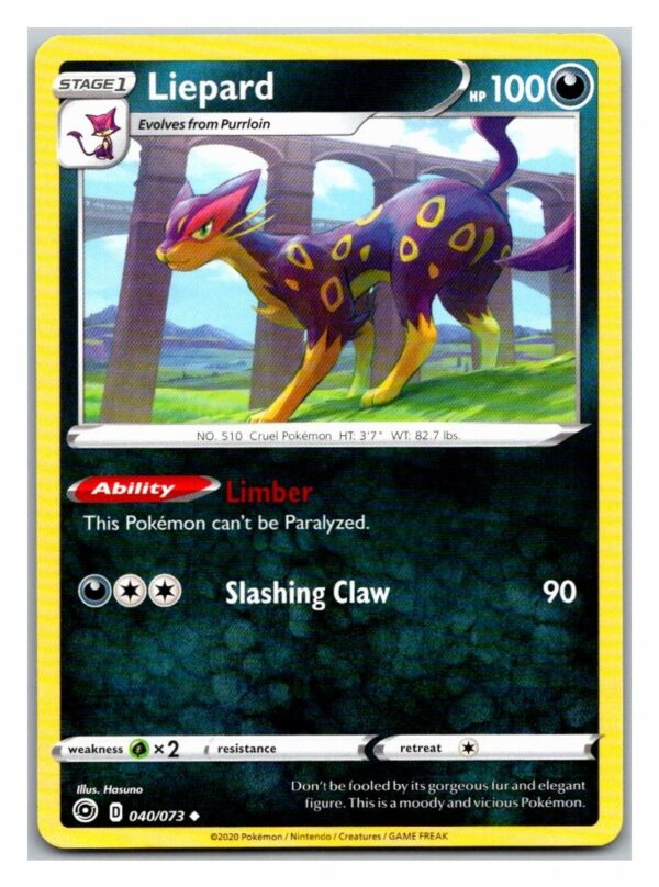Liepard 40/73 Champion's Path (Uncommon) (Exc Condition)