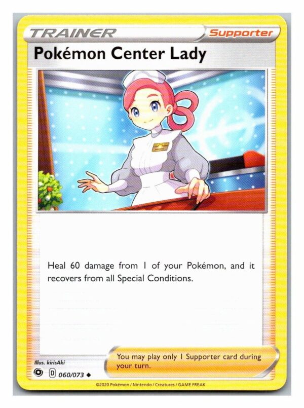 Pokemon Center Lady 60/73 Champion's Path (Uncommon) (Exc Condition)
