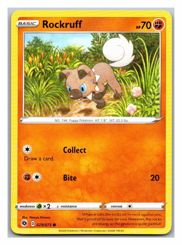 Rockruff 29/73 Champion's Path (Exc Condition) (Common)