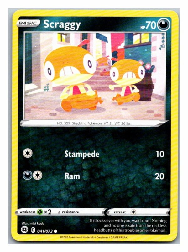 Scraggy 41/73 Champion's Path (Common) (Exc Condition)