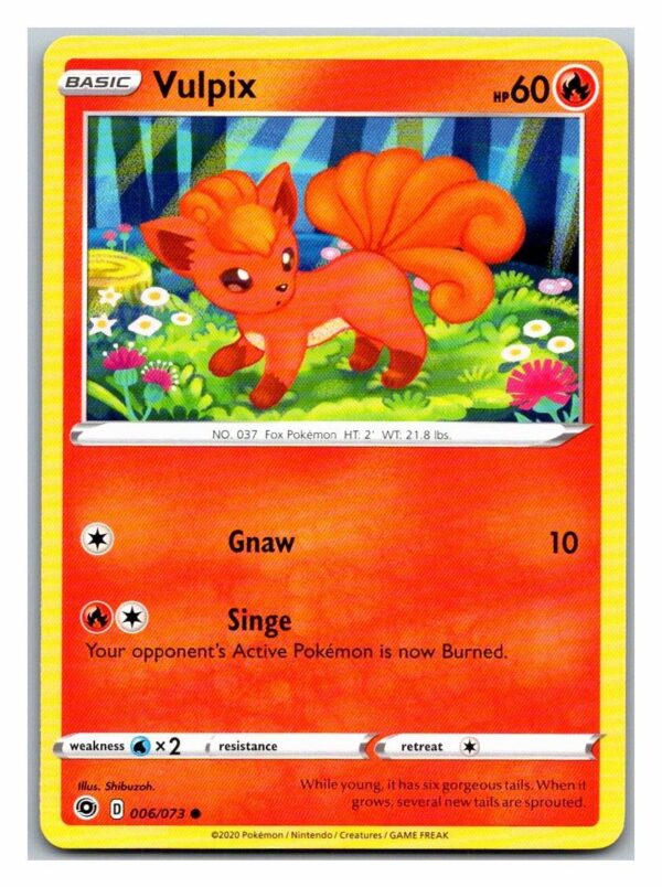 Vulpix 6/73 Champion's Path (Common) (Exc Condition)