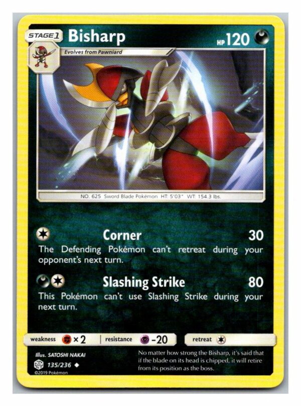 Bisharp 135/236 Cosmic Eclipse (Uncommon) (Exc Condition)