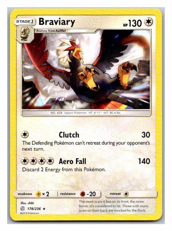 Braviary 178/236 Cosmic Eclipse (Rare) (Exc Condition)
