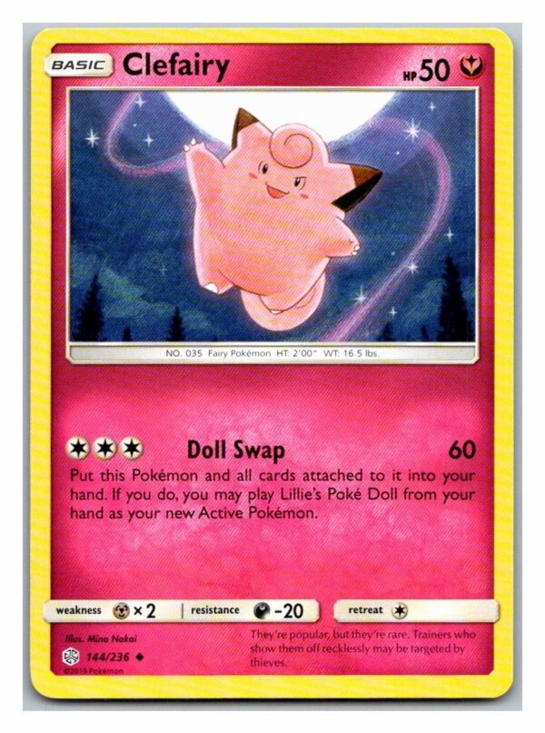 Clefairy 144/236 Cosmic Eclipse (Uncommon) (Exc Condition)
