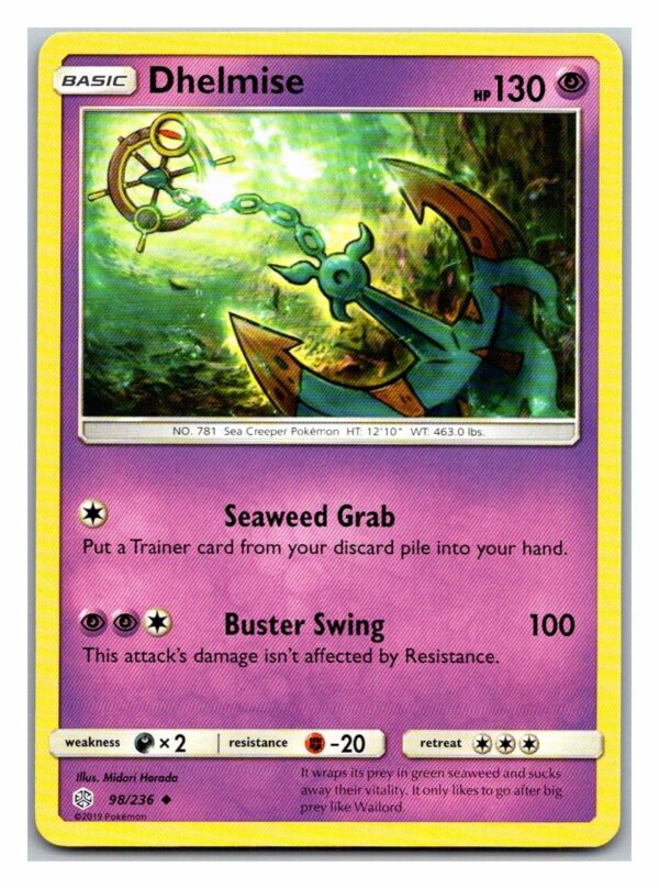 Dhelmise 98/236 Cosmic Eclipse (Uncommon) (Exc Condition)