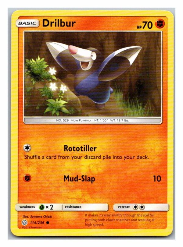Drilbur 114/236 Cosmic Eclipse (Common) (Exc Condition)