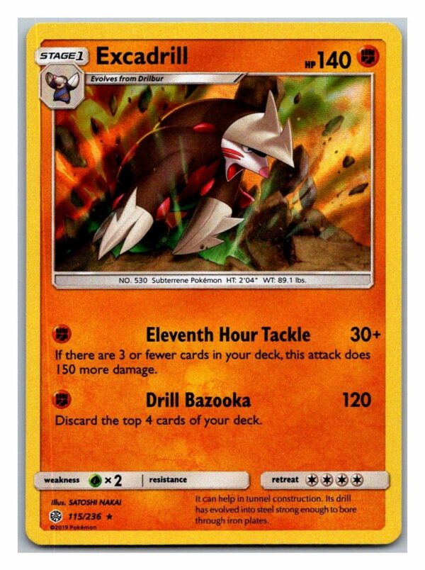 Excadrill 115/236 Cosmic Eclipse (Holo) (Exc Condition)