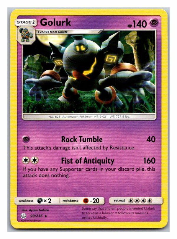 Golurk 90/236 Cosmic Eclipse (Rare) (Exc Condition)