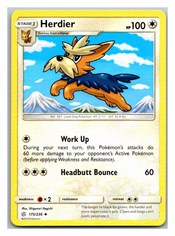 Herdier 175/236 Cosmic Eclipse (Uncommon) (Exc Condition)