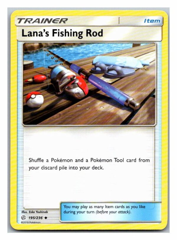 Lana's Fishing Rod 195/236 Cosmic Eclipse (Uncommon) (Exc Condition)