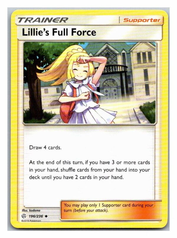 Lillie's Full Force 196/236 Cosmic Eclipse (Uncommon) (Exc Condition)