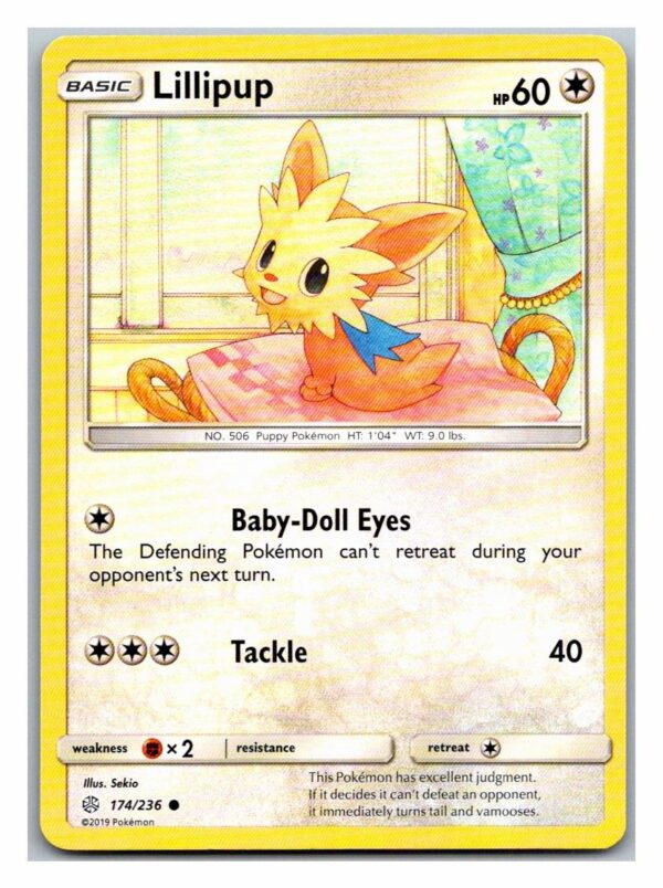 Lillipup 174/236 Cosmic Eclipse (Common) (Exc Condition)