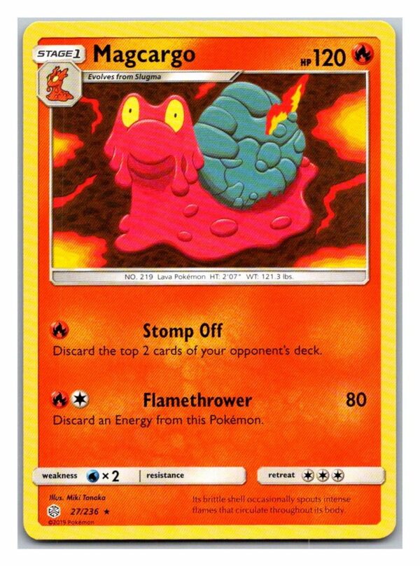 Magcargo 27/236 Cosmic Eclipse (Rare) (Exc Condition)