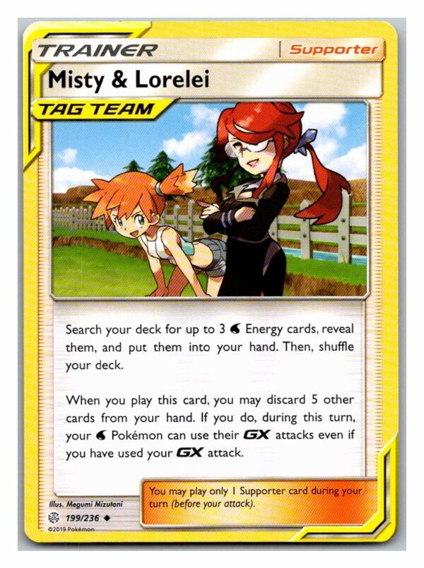 Misty & Lorelei 199/236 Cosmic Eclipse (Uncommon) (Exc Condition)