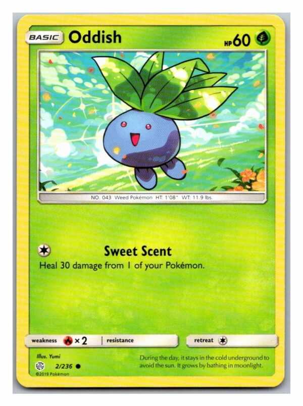 Oddish 2/236 Cosmic Eclipse (Common) (Exc Condition)