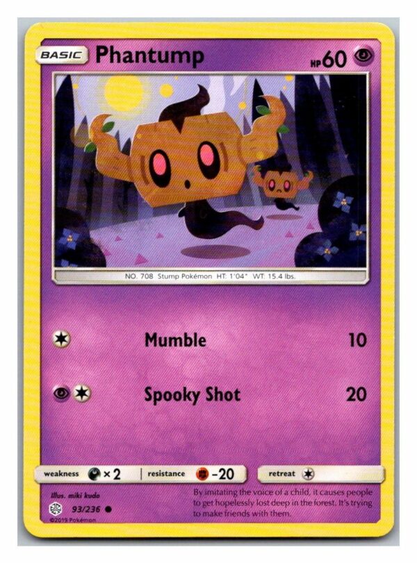 Phantump 93/236 Cosmic Eclipse (Common) (Exc Condition)