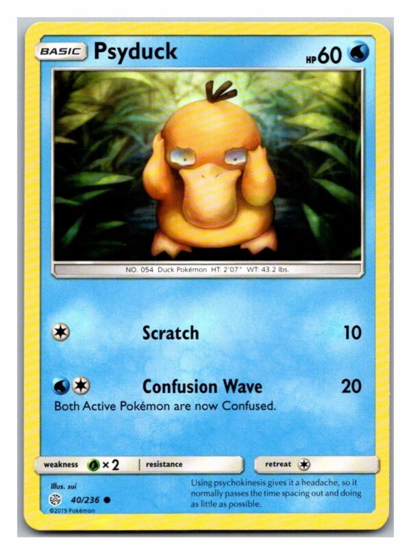 Psyduck 40/236 Cosmic Eclipse (Common) (Exc Condition)