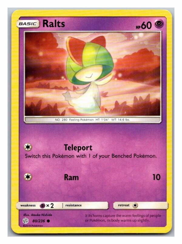 Ralts 80/236 Cosmic Eclipse (Common) (Exc Condition)