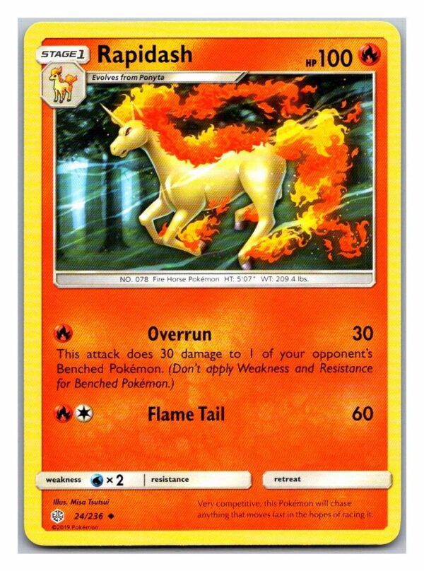 Rapidash 24/236 Cosmic Eclipse (Uncommon) (Exc Condition)