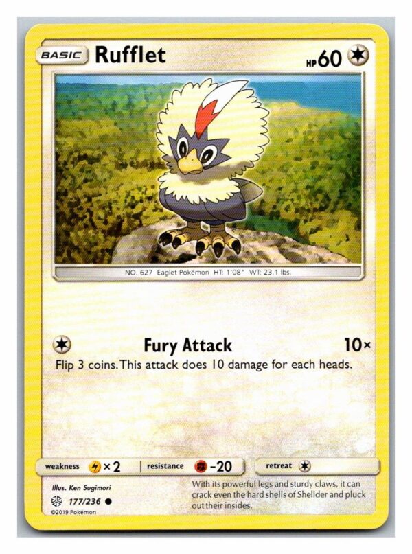 Rufflet 177/236 Cosmic Eclipse (Common) (Exc Condition)