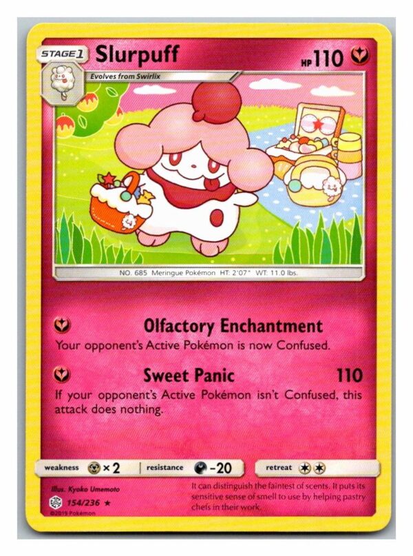 Slurpuff 154/236 Cosmic Eclipse (Rare) (Exc Condition)