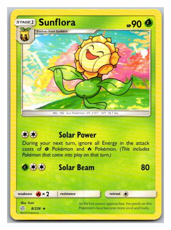 Sunflora 8/236 Cosmic Eclipse (Rare) (Exc Condition)