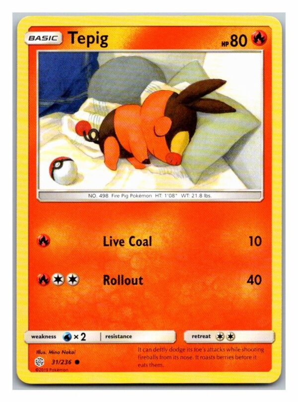Tepig 31/236 Cosmic Eclipse (Common) (Exc Condition)