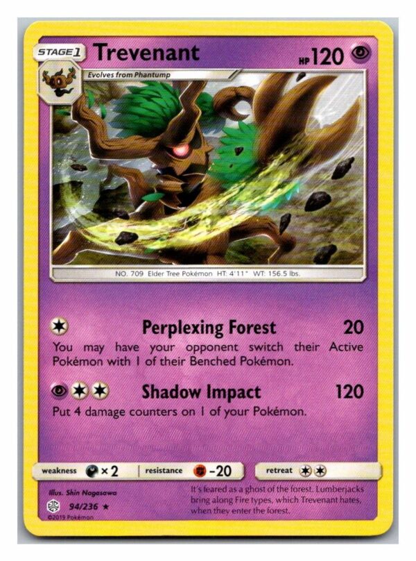 Trevenant 94/236 Cosmic Eclipse (Rare) (Exc Condition)
