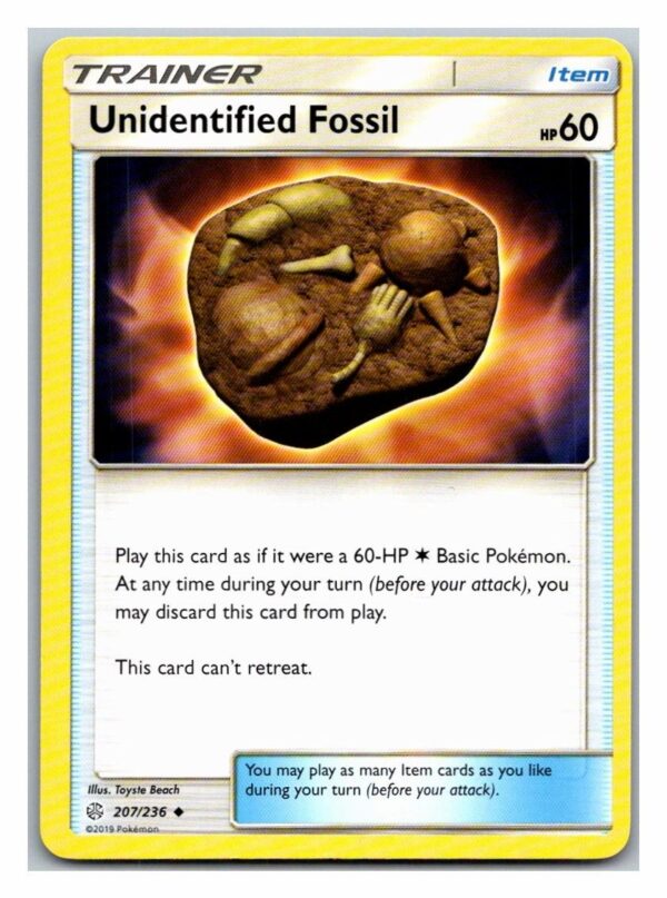 Unidentified Fossil 207/236 Cosmic Eclipse (Uncommon) (Exc Condition)