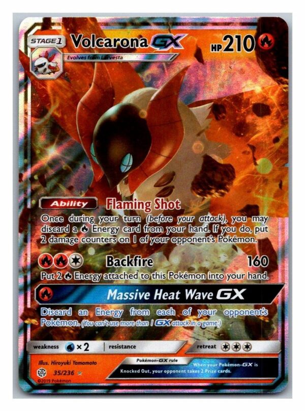 Volcarona GX 35/236 Cosmic Eclipse (Ultra Rare) (Exc Condition)