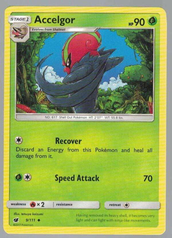 Accelgor 9/111 Crimson Invasion (Uncommon) (Exc Condition)