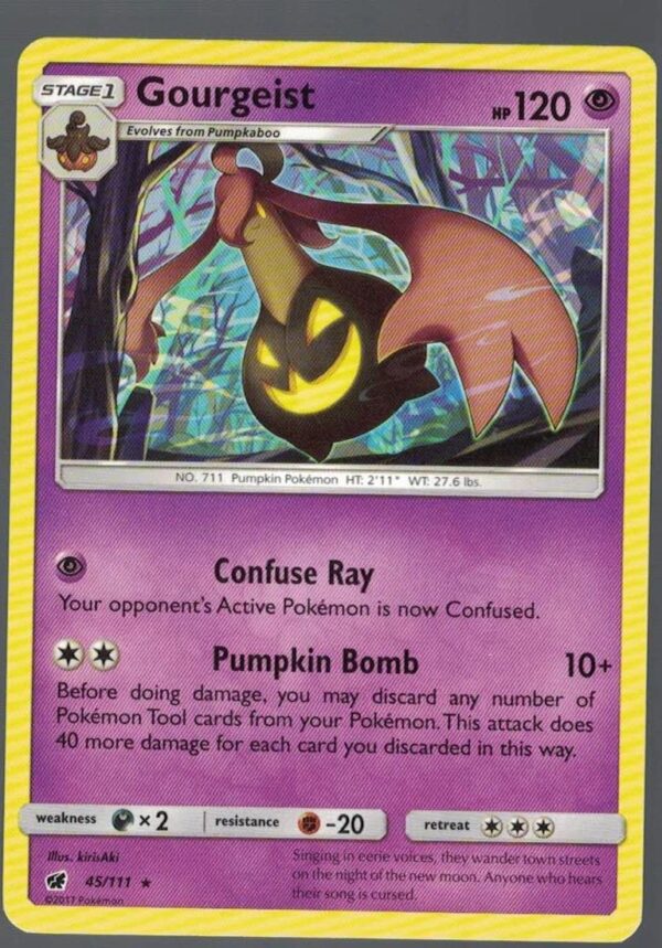 Gourgeist 45/111 Crimson Invasion (Rare) (Exc Condition)