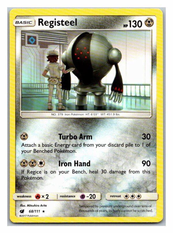 Registeel 68/111 Crimson Invasion (Rare) (Exc Condition)