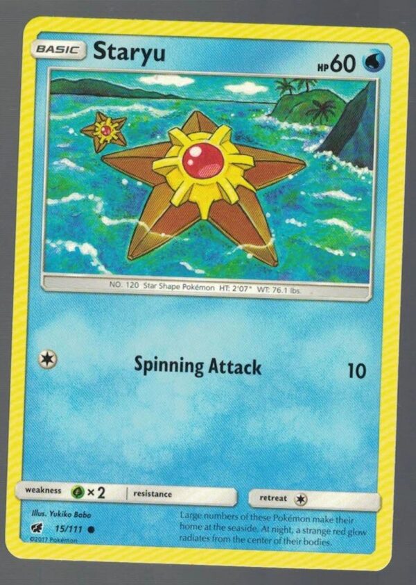 Staryu 15/111 Crimson Invasion (Common) (Exc Condition)