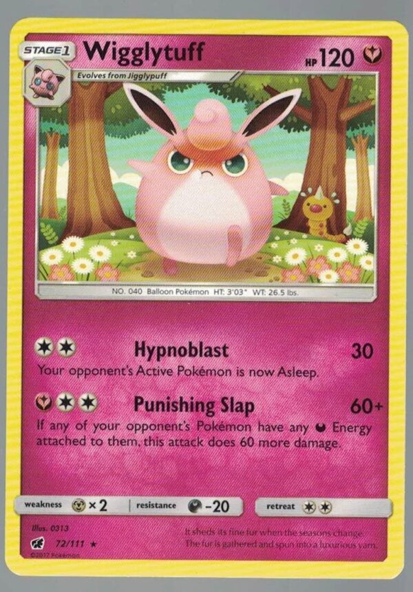 Wigglytuff 72/111 Crimson Invasion (Rare) (Exc Condition)