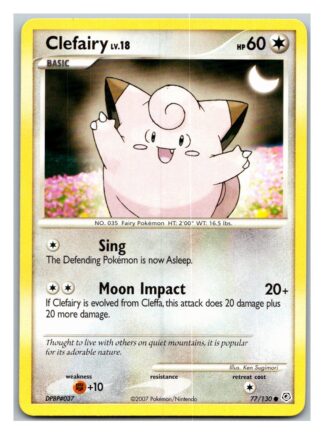 Clefairy 77/130 Diamond & Pearl (Common) (Exc Condition)