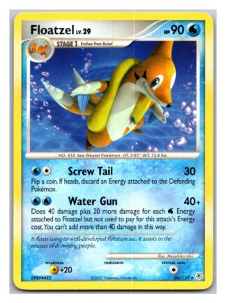 Floatzel 26/130 Diamond & Pearl (Rare) (Exc Condition)