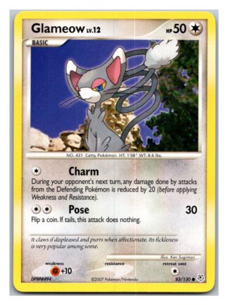 Glameow 83/130 Diamond & Pearl (Common) (Exc Condition)